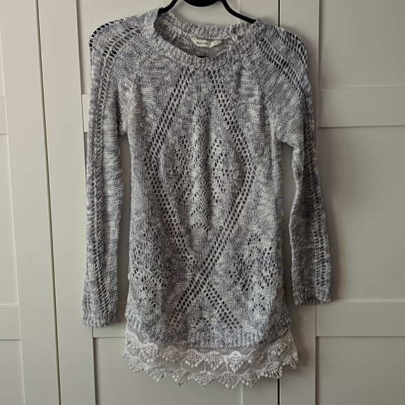 ❄️ 3/$25 BLUENOTES Blue Knit Sweater - Picture 1 of 5